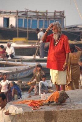 Standing Man with Red Top