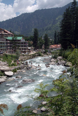 Old Manali from the Bridge