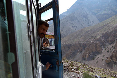 08 Bus Driver Looking out of Door