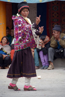 Dancing Girl in Traditional Costume Ki Festival