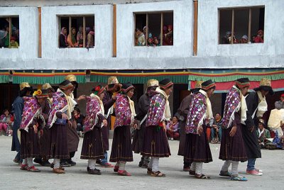 Locals in Traditional Costumes Dancing 02