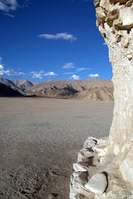 Stupa and Mountains in Ladakh 02