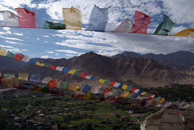 Prayer Flags over Leh