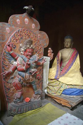 Statues in Leh Monastery
