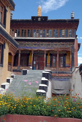 Courtyard at Thiksey Monastery