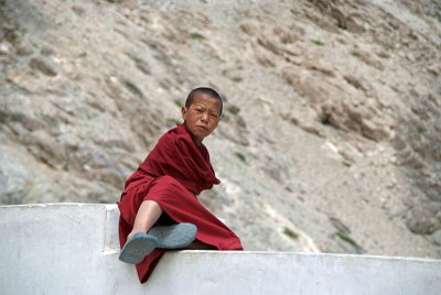 Grumpy Young Monk