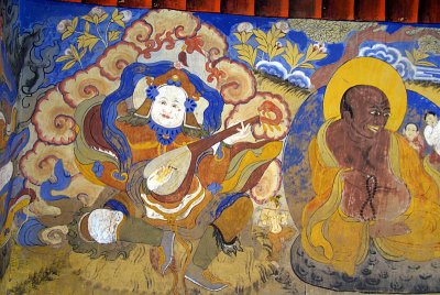 Painting at Thiksey Monastery 02