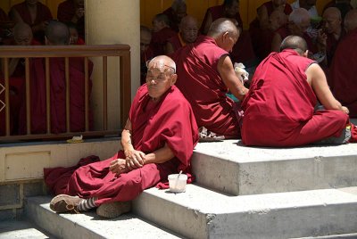 Old Monk Sitting Dharamsala