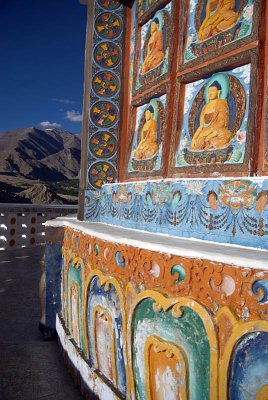 Colourful Decorations Shanti Stupa