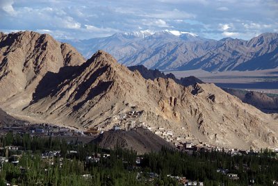View Across Leh from Shanti Stupa