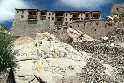 Painted Rocks and Shey Monastery