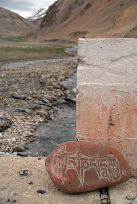 104 Mani Prayer Stone on Bridge Ladakh