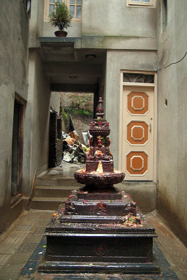 Bhuddist Shrine in Courtyard
