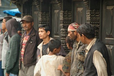 Porters Waiting for Work Kathmandu