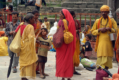Beggars and Saddhus at Gai Jatra 03