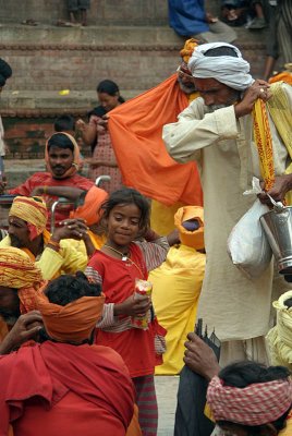 Beggars and Saddhus at Gai Jatra 05