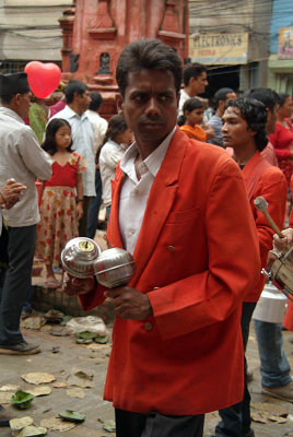 Man with Maracas Gai Jatra