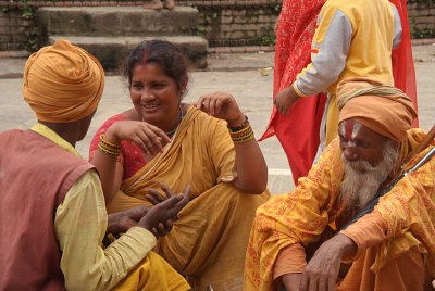 Beggars and Saddhus at Gai Jatra 09