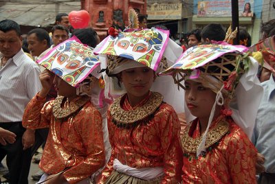 Young Boys in Cow Costumes Gai Jatra
