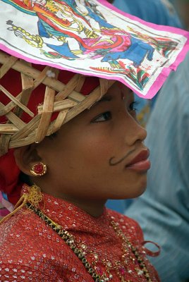 Young Girl Dressed as Cow Gai Jatra Festival