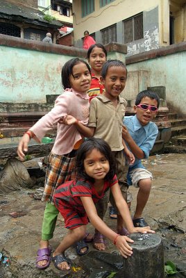Kathmandu Kids near Durbar Square