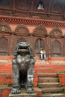 Large Stone Fu in Durbar Square