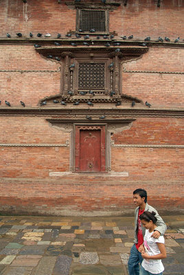Nepali Couple Enjoying Durbar Square