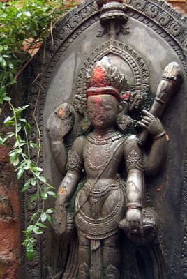 Overgrown Statue near Durbar Square