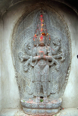 Carved Avalokitesvara Kathmandu Ghats