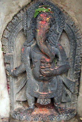 Ganesha Statue by Kathmandu Ghats