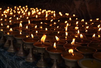 Butter Lamps at Kathesimbhu