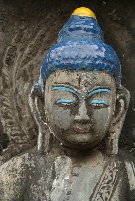 Close up of Buddha Statue at Kathesimbhu
