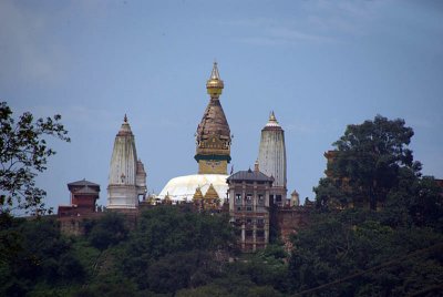 Approaching Swayambhu Stupa