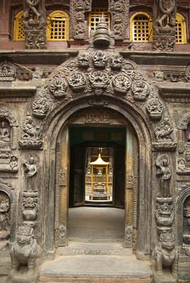 Elaborate Doorway to Golden Temple Patan