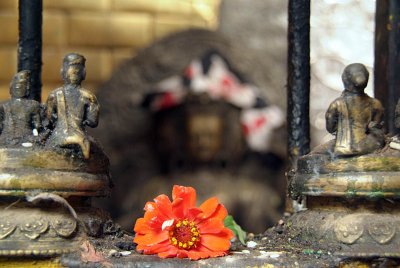 Flower Offering Golden Temple Patan