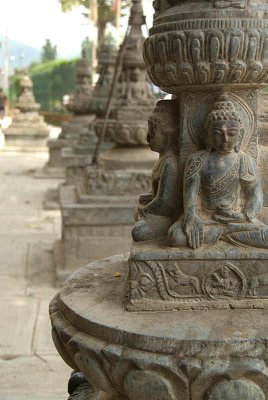 Buddhist Statues in a Row Kathmandu