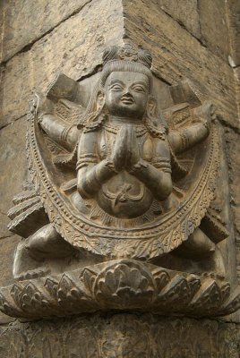 Carving of Garuda at Pashupatinath