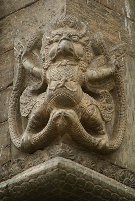 Carving of Garuda at Pashupatinath 02
