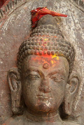 Close up of Buddha Statue Kathmandu