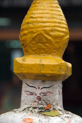 Eyes of the Primordial Buddha on Small Stupa