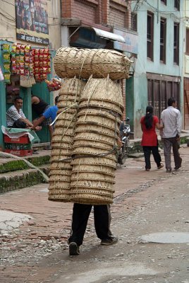 Porter Carrying Baskets Patan