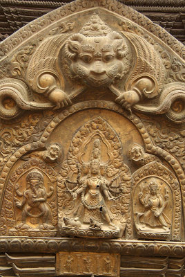 Religious Panel on Temple Durbar Square Patan