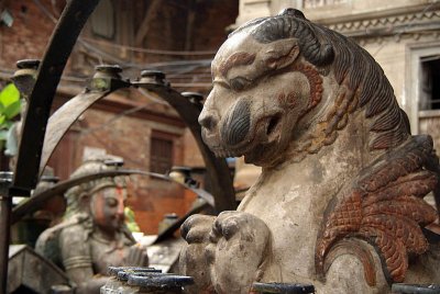 Large Stone Fu in Kathmandu