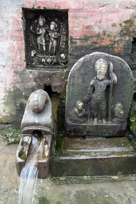 Water Spout and Hindu Carvings Patan