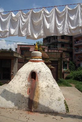 Washing Drying over Stupa