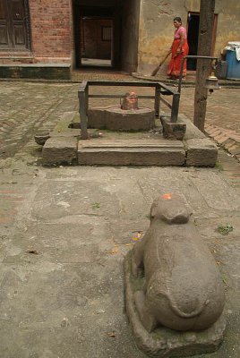Nandi in Courtyard Bhaktapur