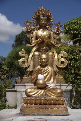Statues at Kopan Monastery