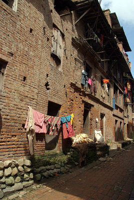 Washing Hung on Wall Bhaktapur