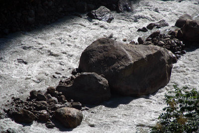 Rocks in the Marsyangdi River
