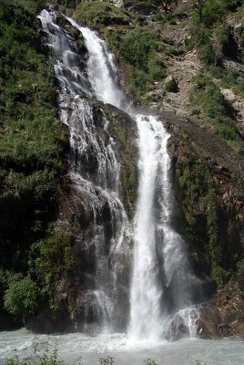 Waterfall Between Jagat and Dharapani